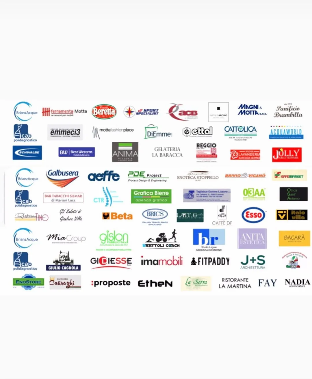 Grazie a tutti i nostri sponsor